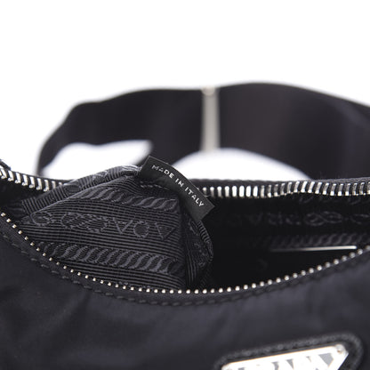 Prada Nylon Re-Edition 2005 Shoulder Bag Black 7 of 10