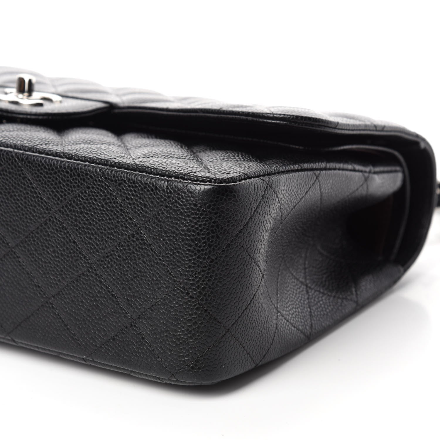 Chanel Caviar Quilted Jumbo Double Flap Black 7 of 11
