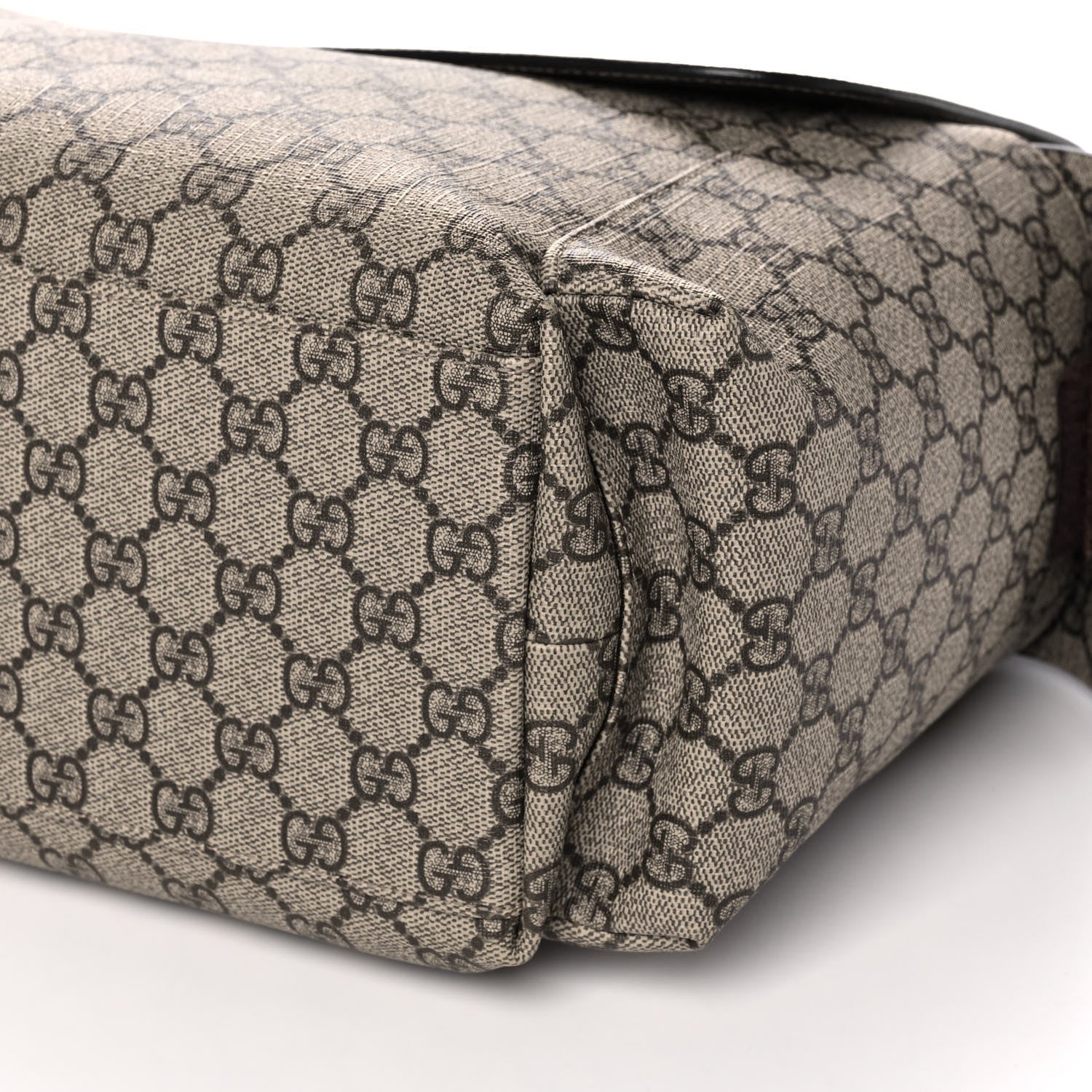 Gucci GG Plus Monogram Messenger Diaper Bag Dark Brown 11 of 12