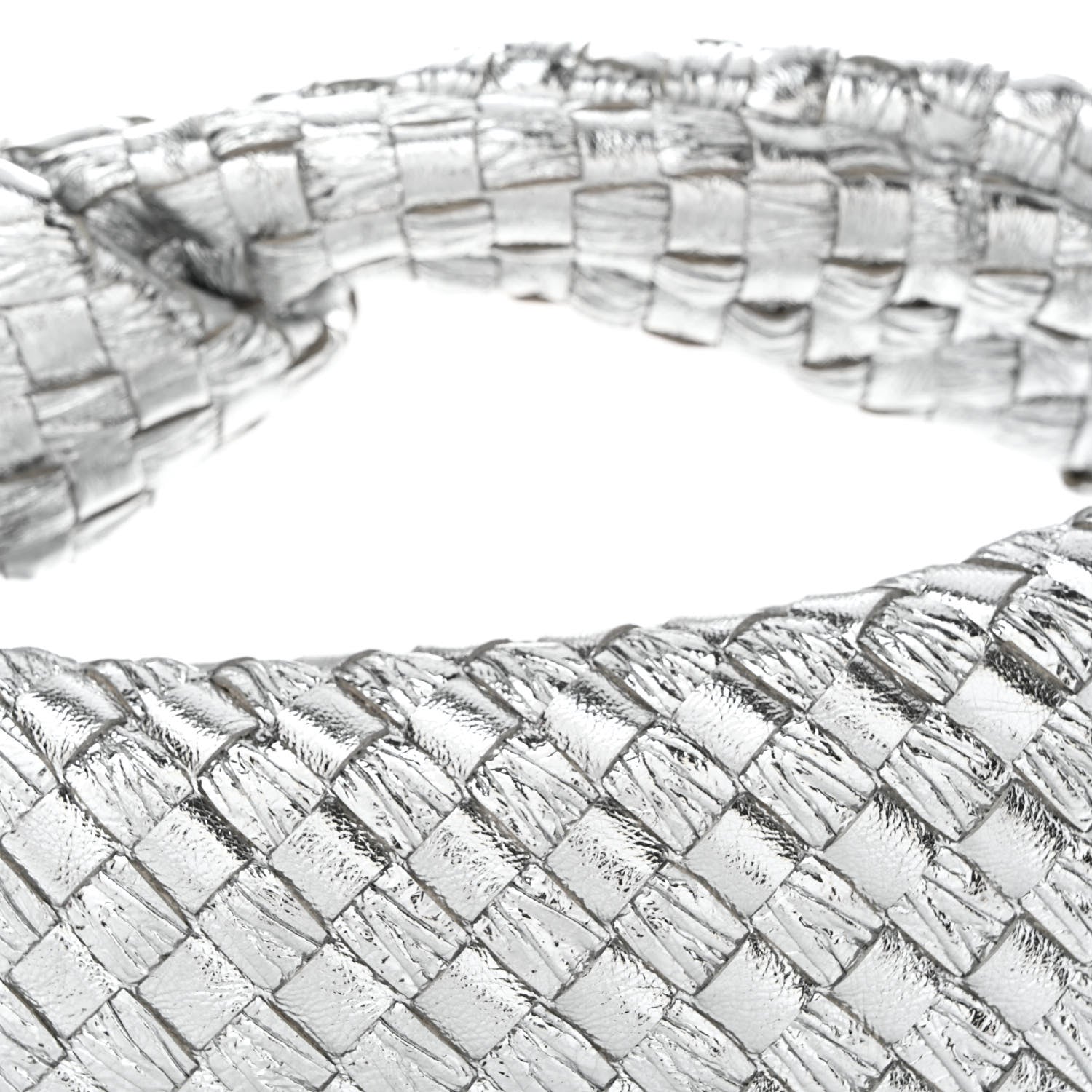 Bottega Veneta Metallic Nappa Intrecciato Mini Jodie Silver 8 of 10