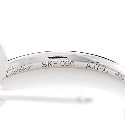 Cartier 18K White Gold Juste Un Clou Hoop Earrings 4 of 4