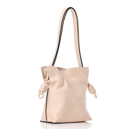 Loewe Calfskin Small Flamenco Knot Bag Ivory 3 of 12