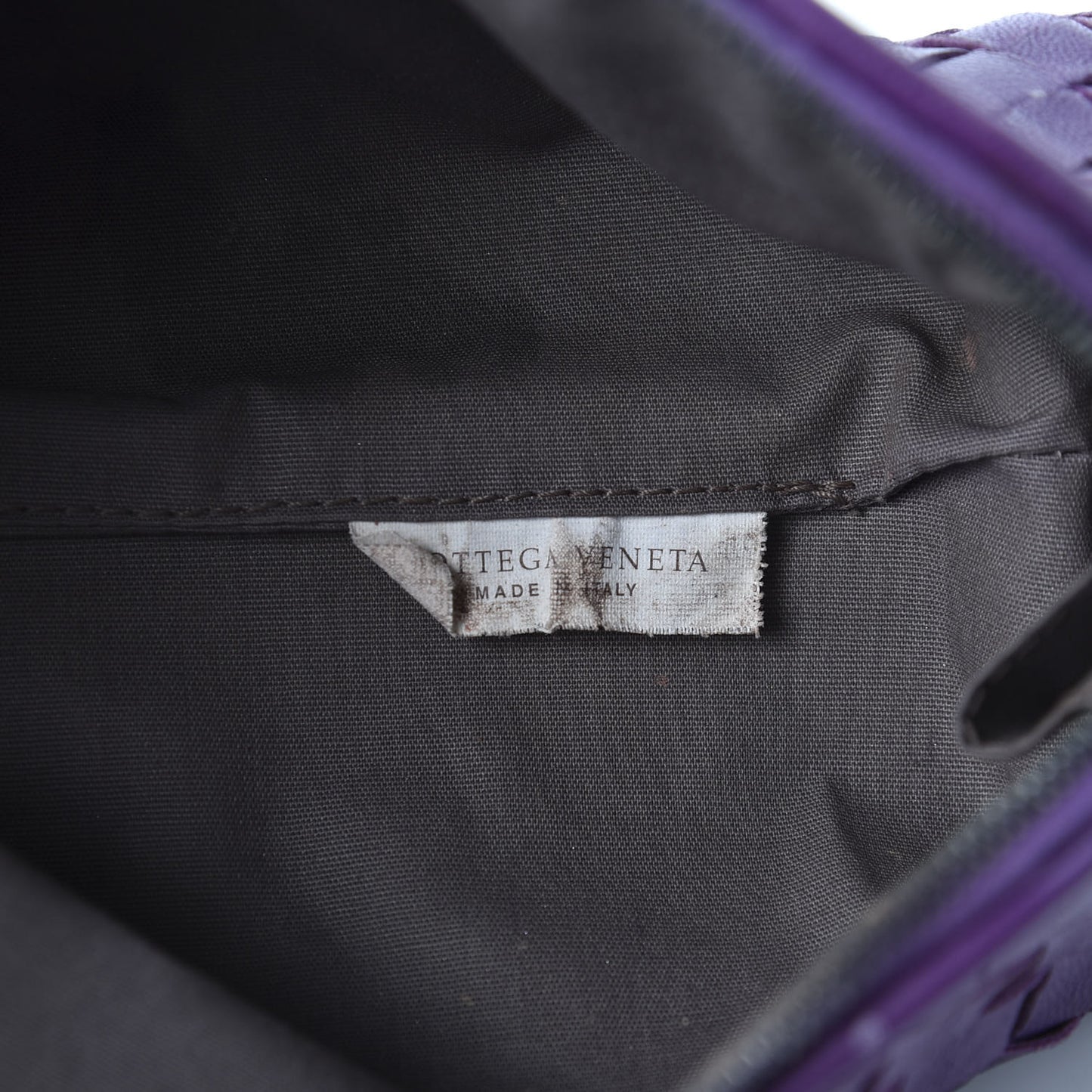Nappa Intrecciato Cosmetic Case Plum