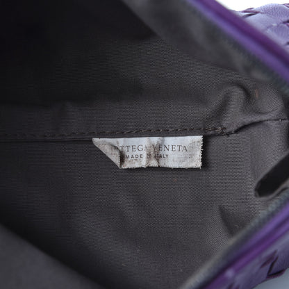 Bottega Veneta Nappa Intrecciato Cosmetic Case Plum 8 of 9