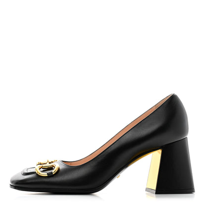 Gucci Malaga Kid Horsebit 75mm Pumps 40 Black 1 of 10