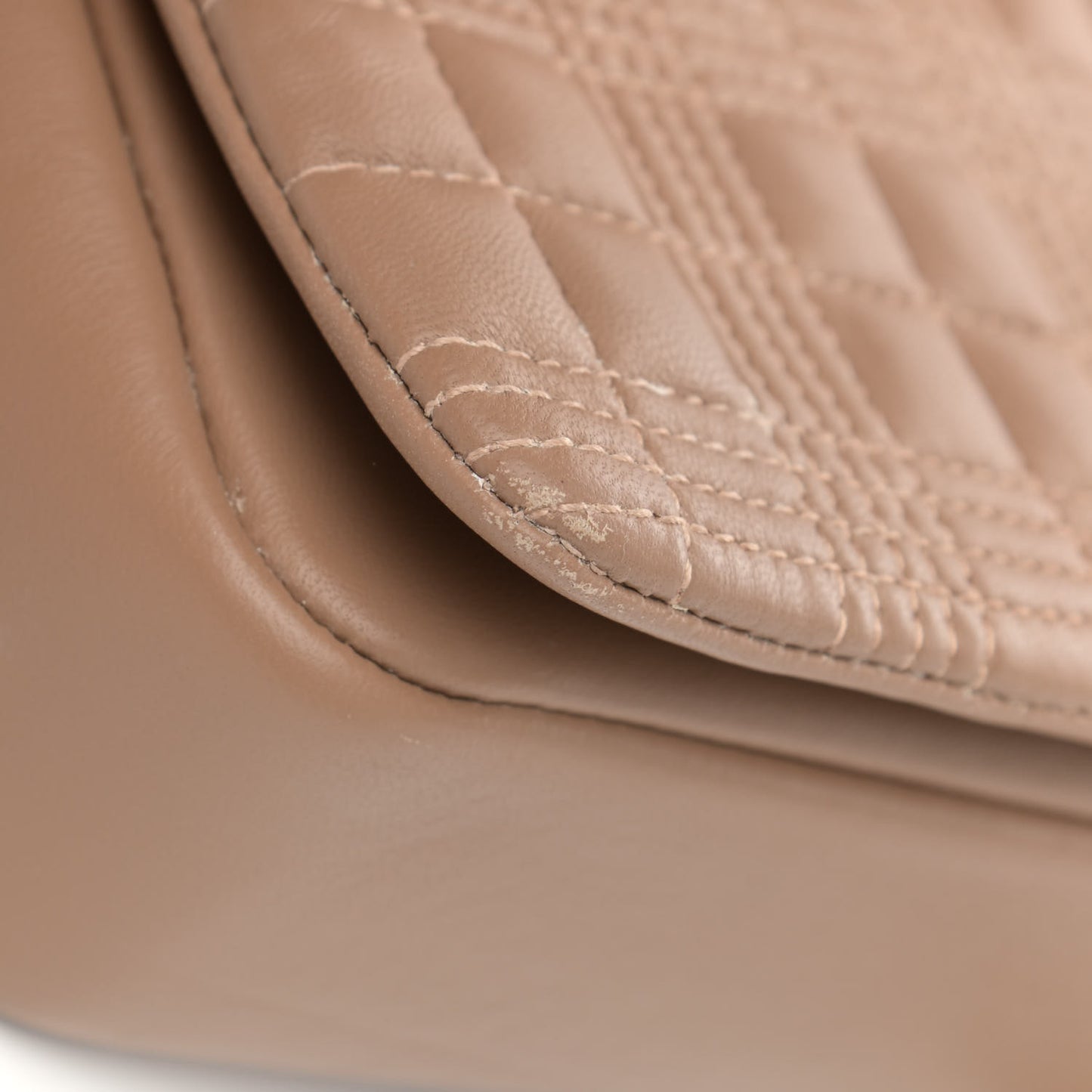 Lambskin Quilted Small Lola Bag Camel