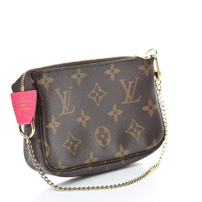 Louis Vuitton Monogram 2019 Christmas Animation Mini Courchevel Pochette Accessories Fuchsia 3 of 8