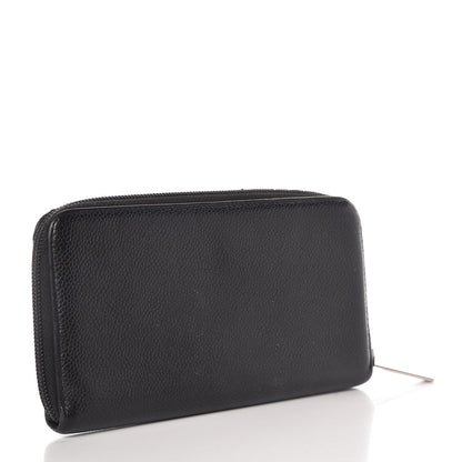 Chanel Caviar Timeless CC Zip Around Wallet Black 3 of 16