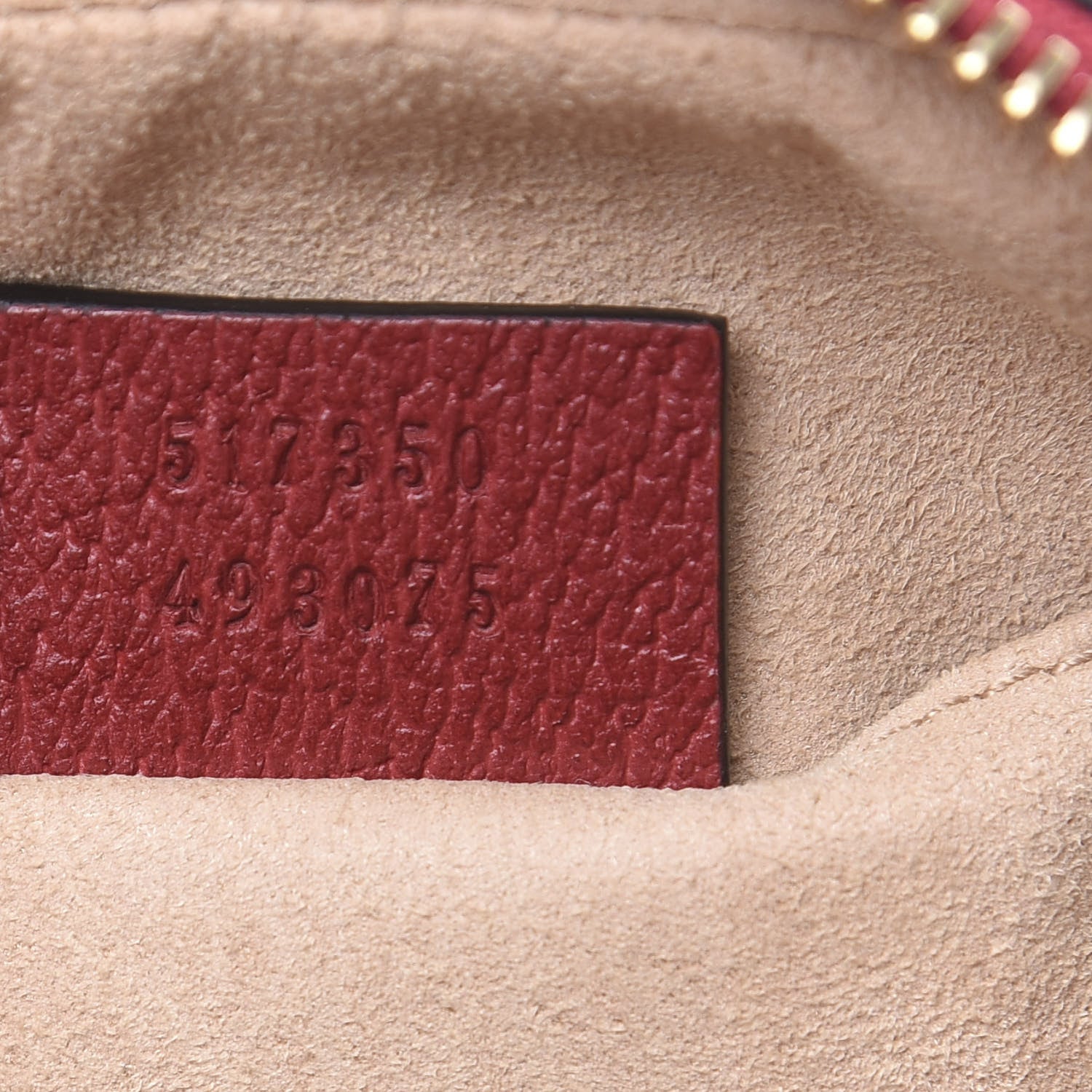 Gucci GG Supreme Monogram Flora Web Mini Ophidia Shoulder Bag Red 6 of 10