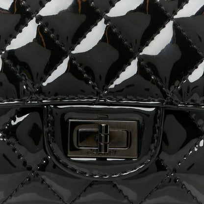 Chanel Patent Calfskin Quilted 2.55 Reissue Mini Flap So Black 8 of 10