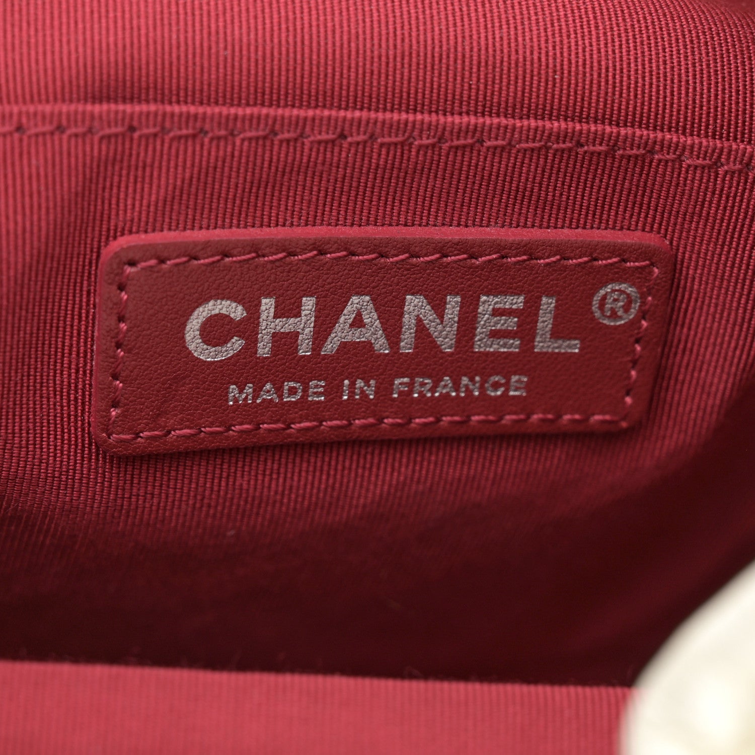 Chanel Aged Calfskin Quilted Small Gabrielle Bucket White 6 of 15