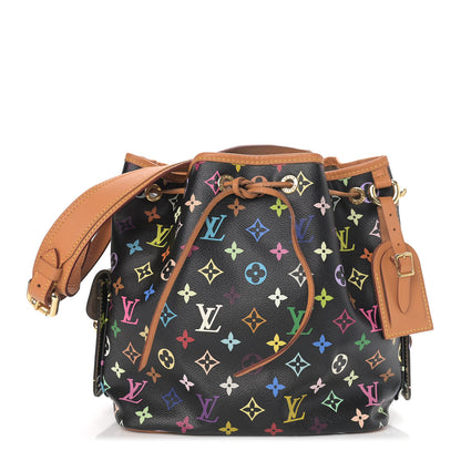 Louis Vuitton Monogram Multicolor Petit Noe Black 1 of 12