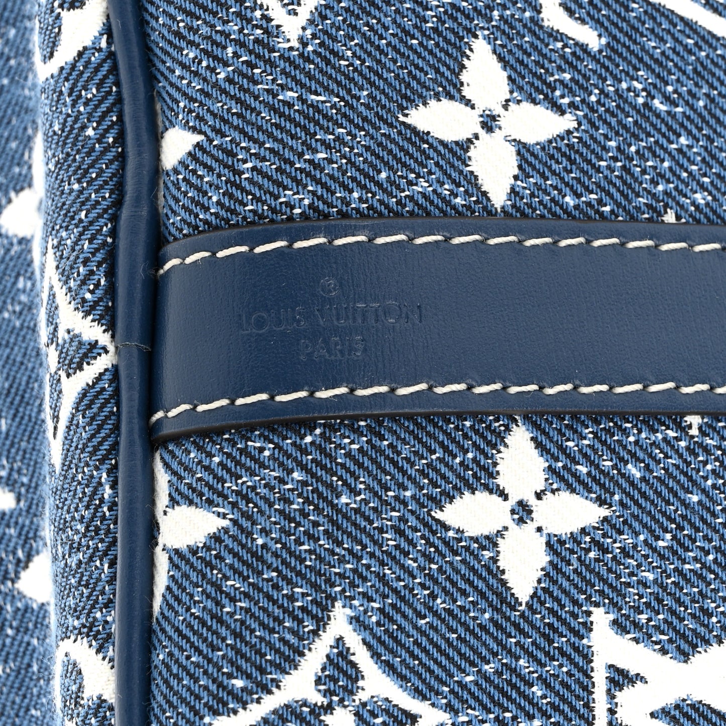 Monogram Jacquard Denim Speedy Bandouliere 25 Bleu