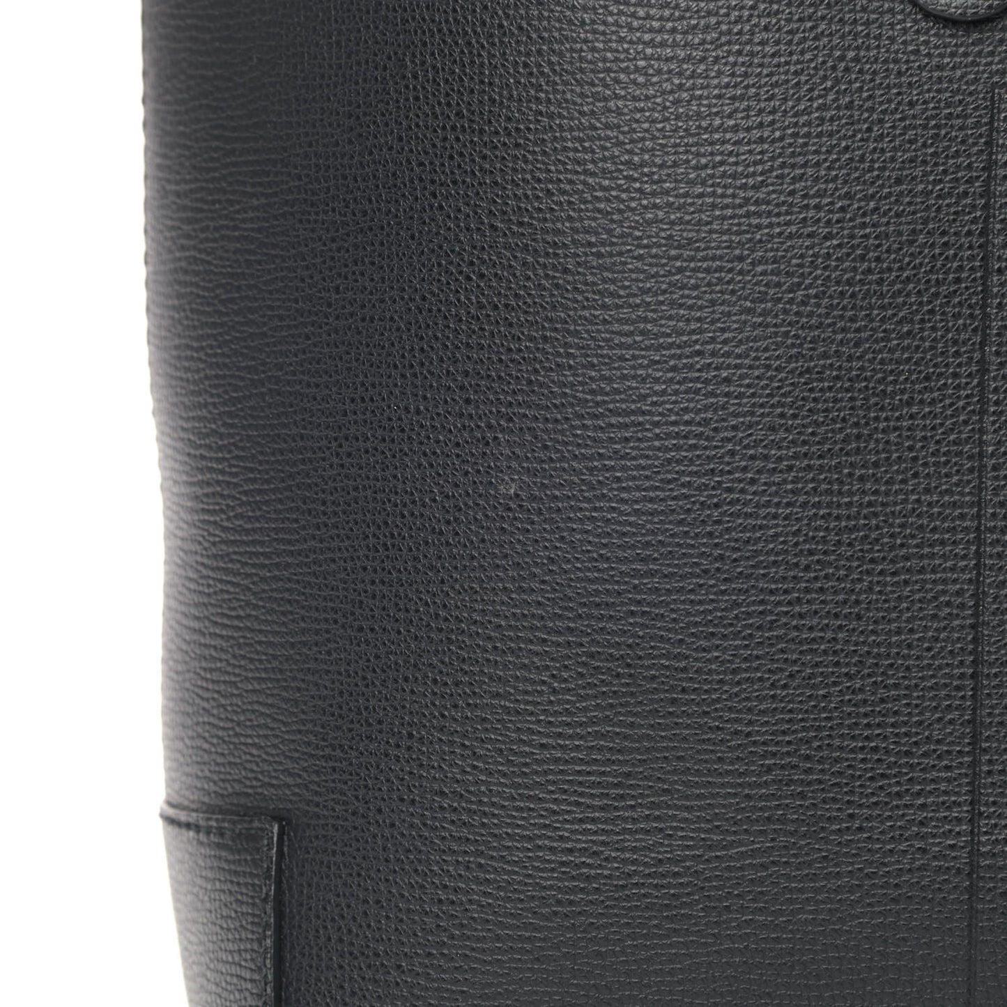 Calfskin TB Motif Embossed Medium Tote Black