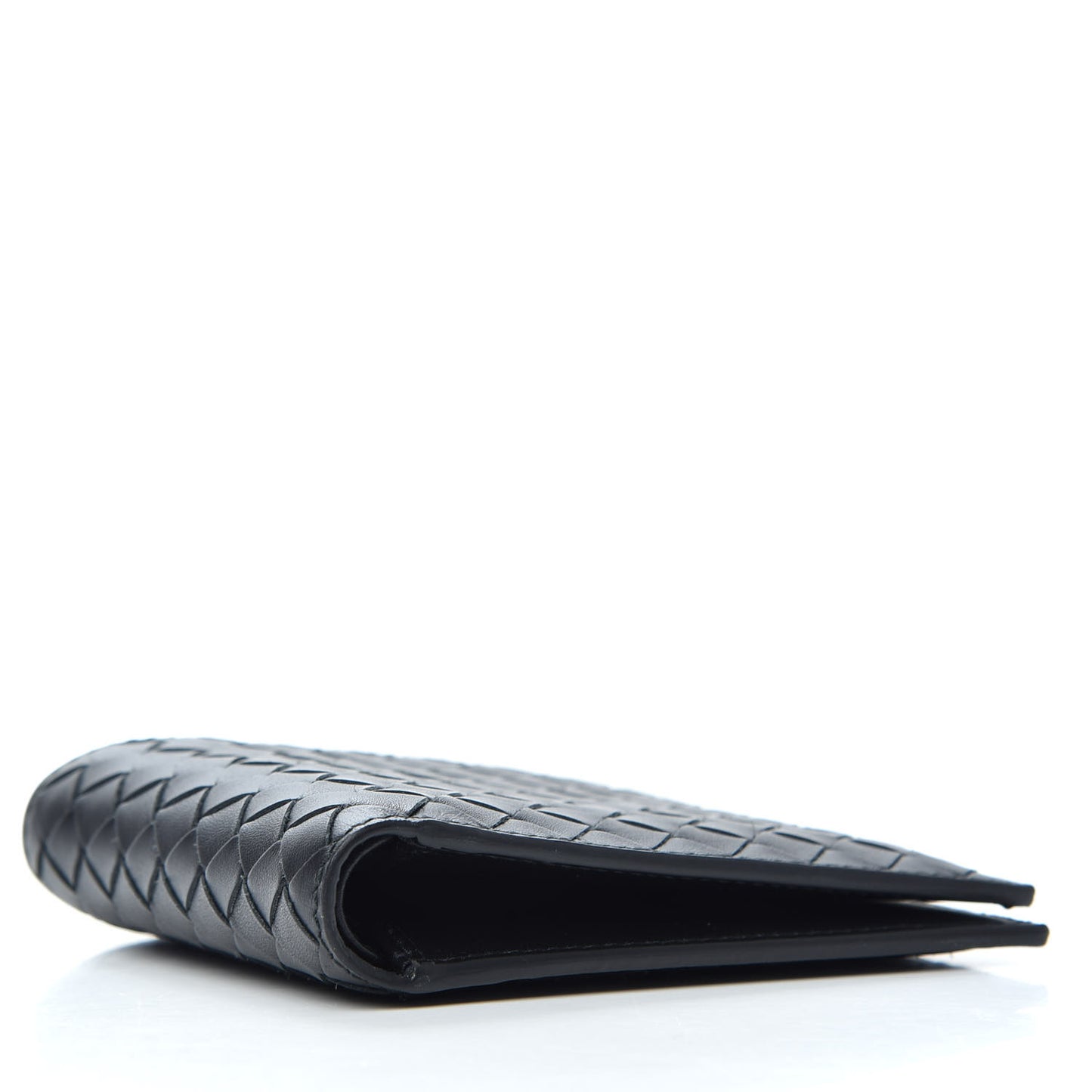 Nappa Intrecciato Bi-Fold Wallet Black