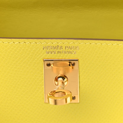 Hermes Epsom Mini Kelly Sellier 20 Lime 6 of 10