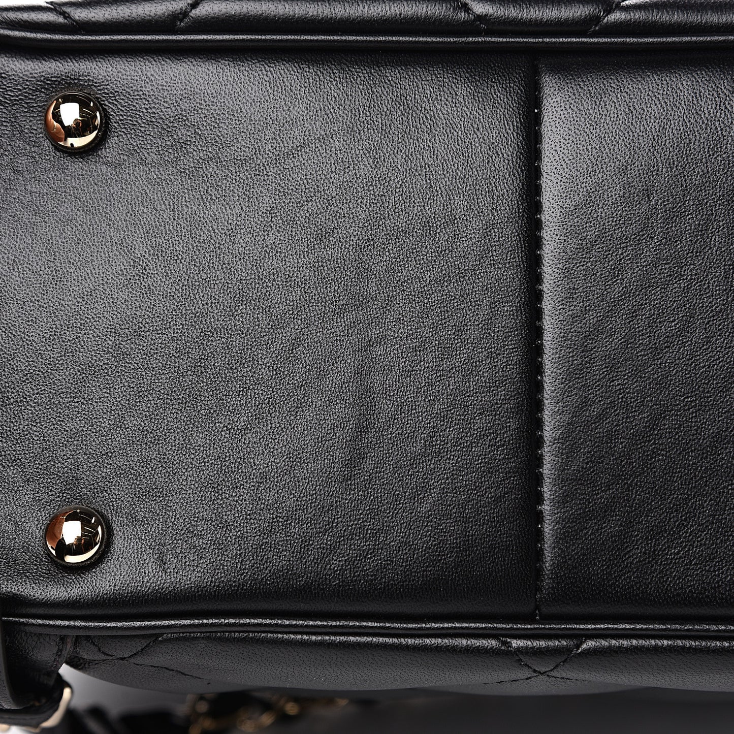 Lambskin Quilted Chain Backpack Black