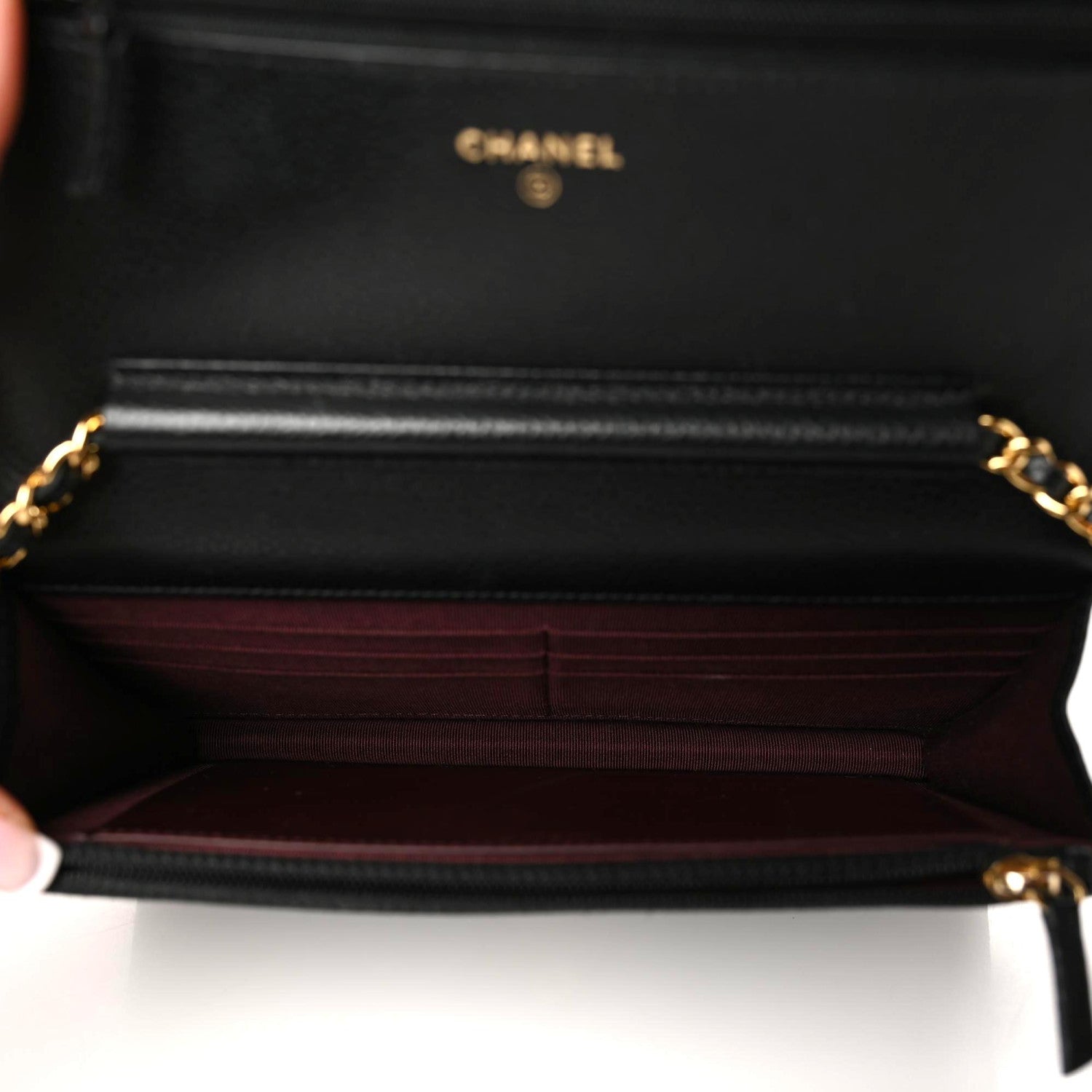 Chanel Caviar Quilted Wallet On Chain WOC Black 7 of 11