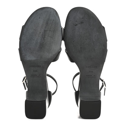Hermes Calfskin Encens 50 Sandals 38.5 Black 4 of 6