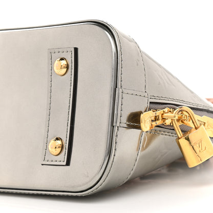 Louis Vuitton Vernis Alma BB Gris Metal 8 of 9