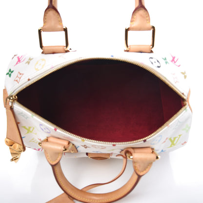 Louis Vuitton Monogram Multicolor Speedy 30 White 5 of 11
