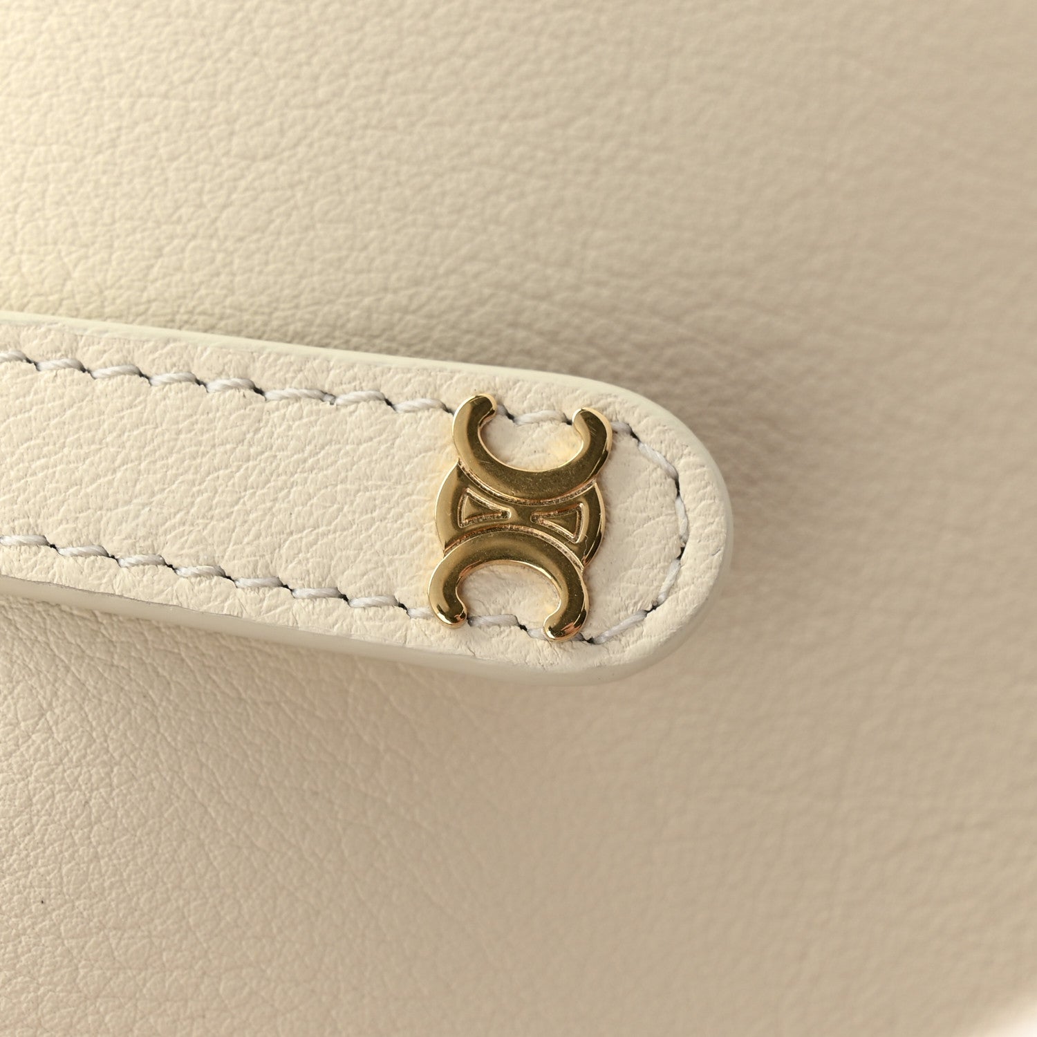 Celine Supple Grained Calfskin Teen Lulu Shoulder Bag Rice 14 of 14