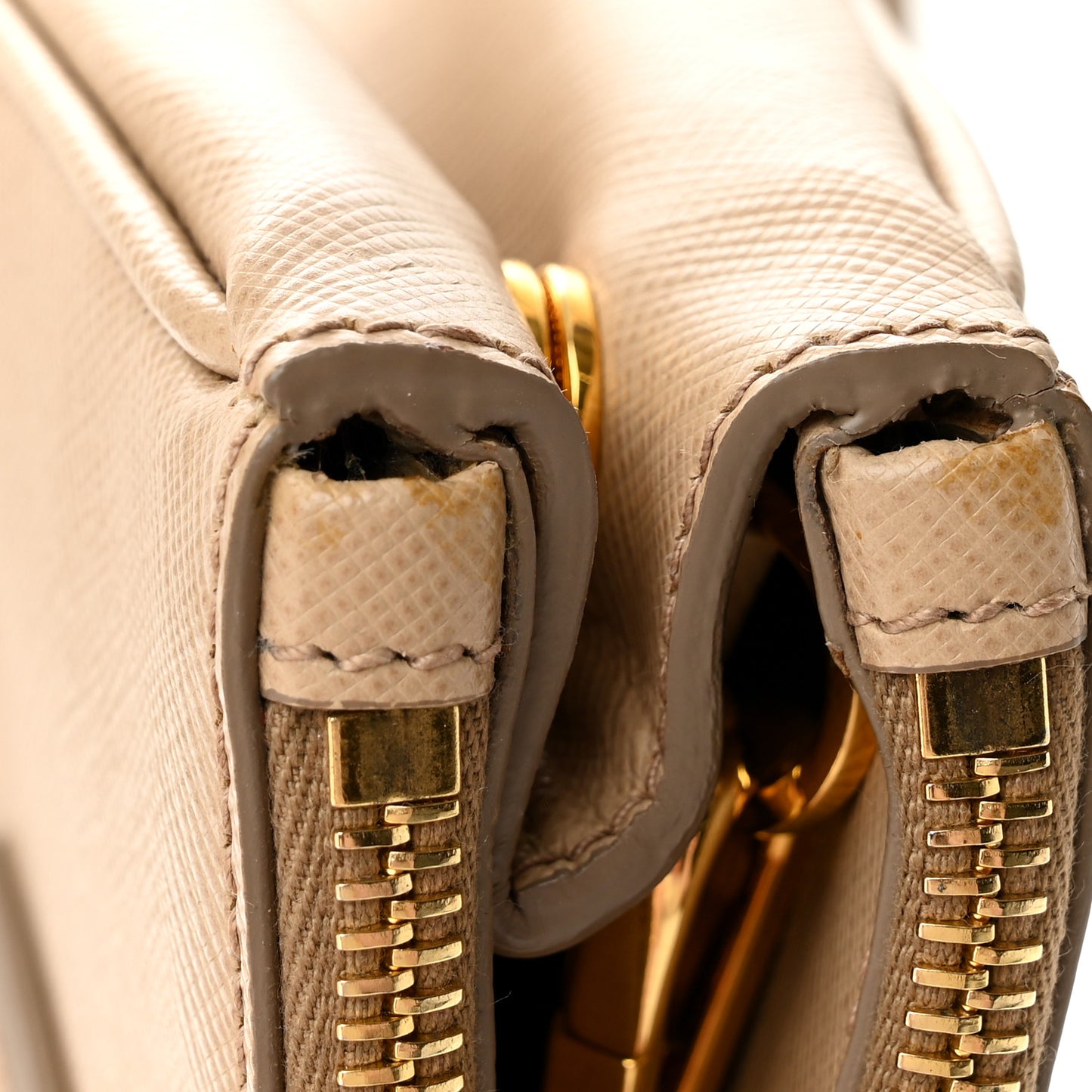 Saffiano Mini Galleria Double Zip Tote Cammeo