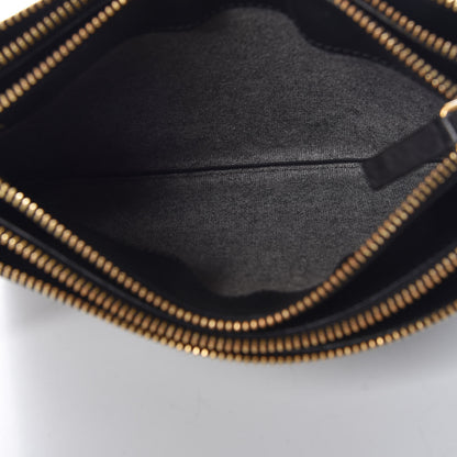 Celine Lambskin Small Trio Crossbody Bag Black 6 of 12