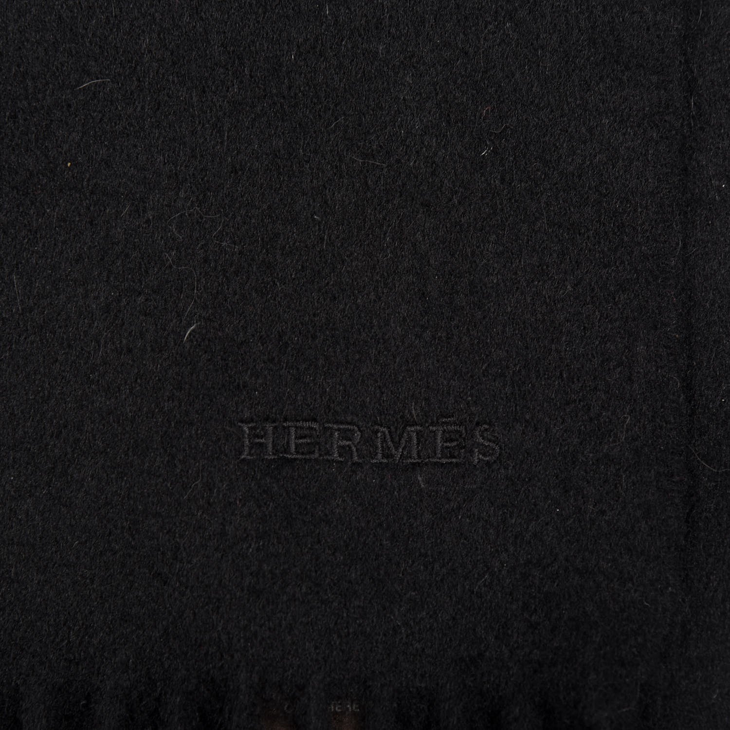 Hermes Cashmere Recto Verso Muffler Black 4 of 4