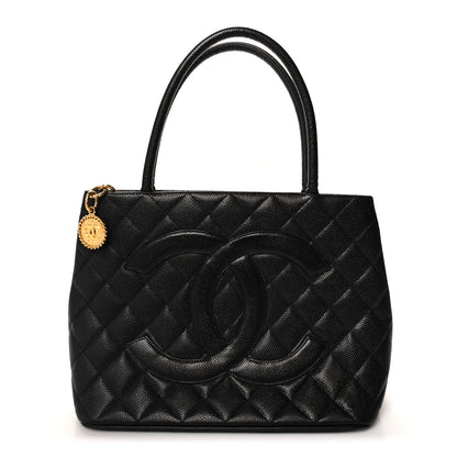 Chanel Caviar Quilted Medallion Tote Black 1 of 10