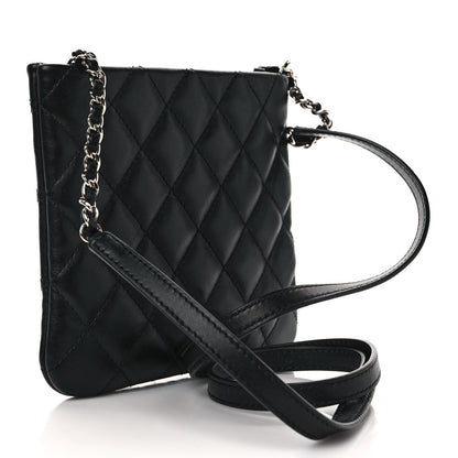 Chanel Lambskin Quilted Crossbody Bag Black 3 of 9