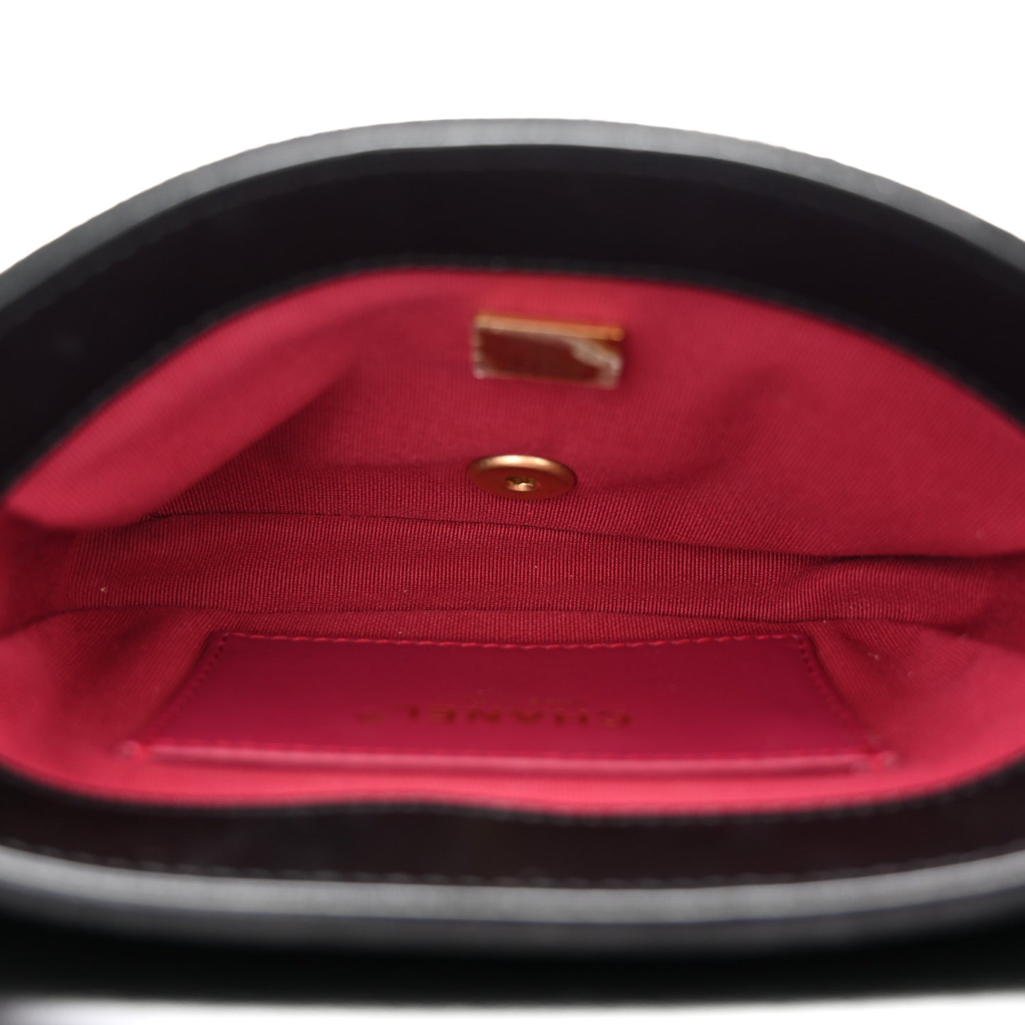 Shiny Calfskin Quilted Suede Goatskin Belt Bag Black