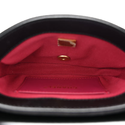 Chanel Shiny Calfskin Quilted Suede Goatskin Belt Bag Black 5 of 10