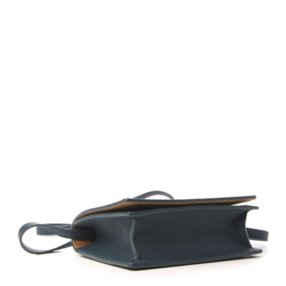 Bottega Veneta Lambskin Maxi Intrecciato Mini Cassette Crossbody Bag Petrol Blue 4 of 8