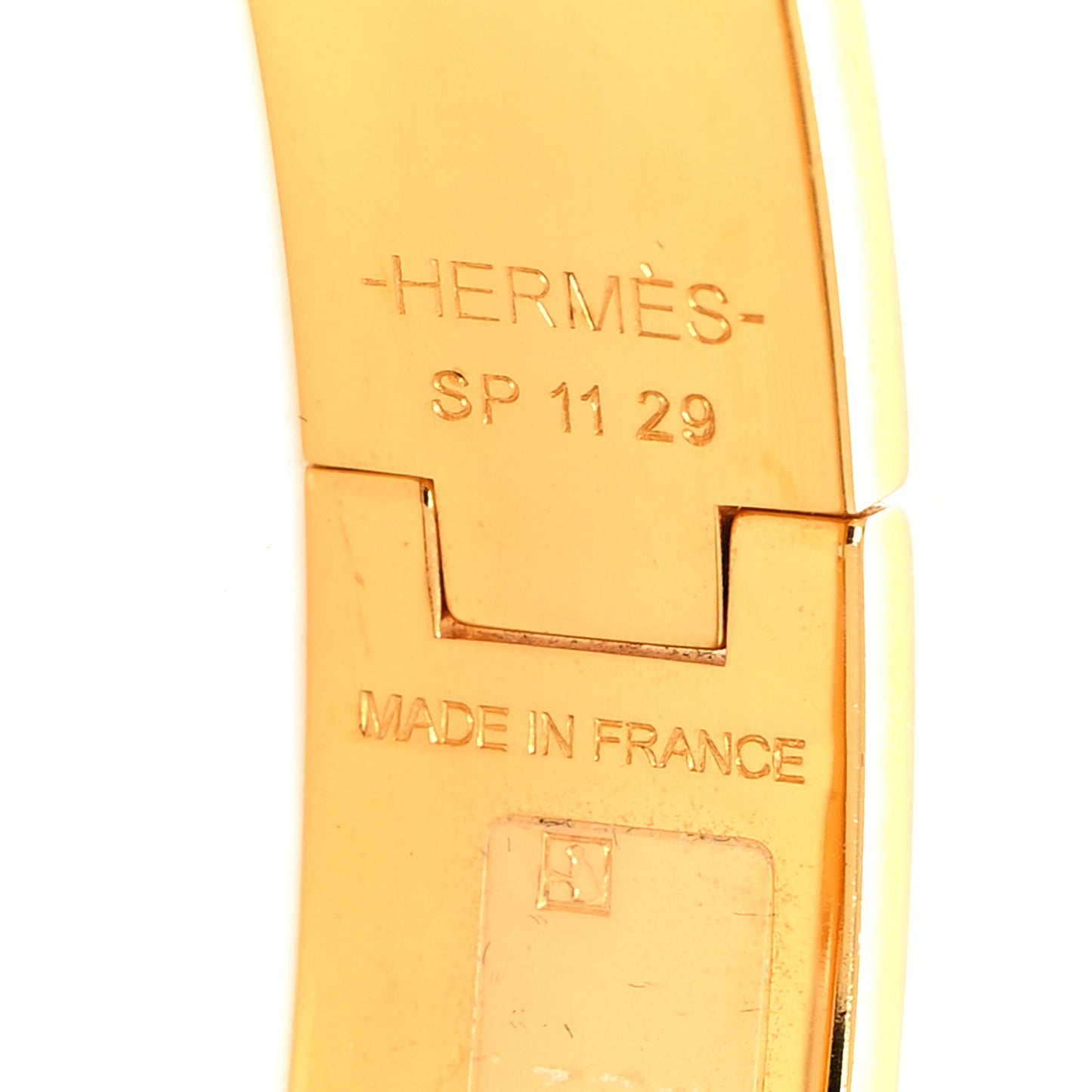 Enamel Narrow Clic Clac H Bracelet PM Black