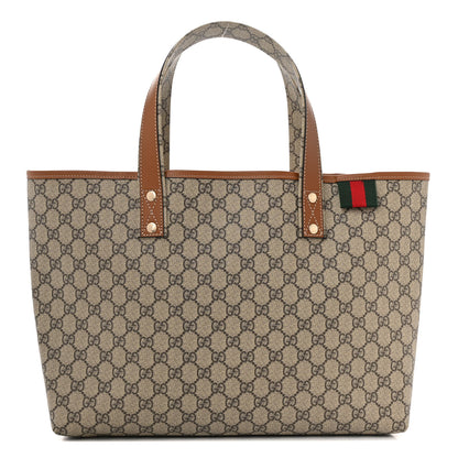 Gucci GG Plus Monogram Medium Signature Web Loop Tote Brown 1 of 12
