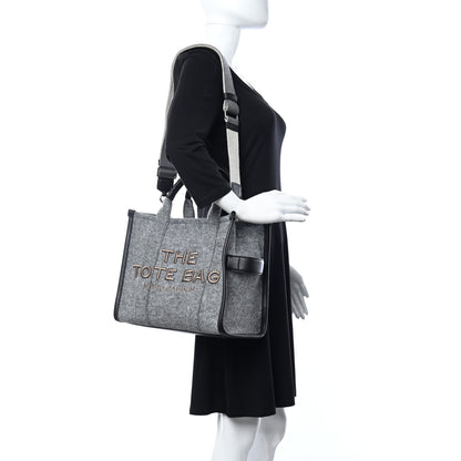 Marc Jacobs Felt Small The Tote Bag Heather Gray 2 of 11