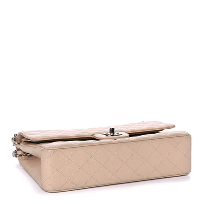 Chanel Caviar Quilted Medium Double Flap Beige 4 of 14