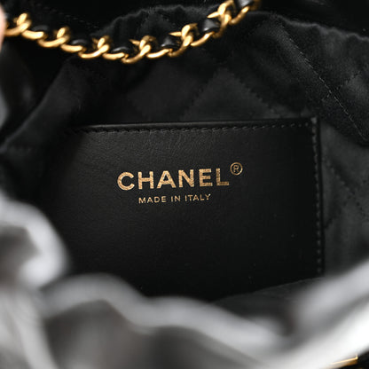 Chanel Shiny Calfskin Quilted Mini Chanel 22 Black 6 of 11