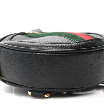 Gucci Grained Calfskin Web Mini Ophidia Round Backpack  Black 9 of 10