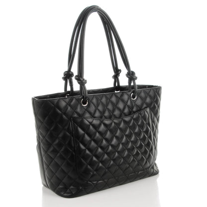 Chanel Calfskin Quilted Large Cambon Tote Black 3 of 7