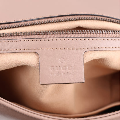 Gucci Calfskin Matelasse Medium GG Marmont Shoulder Bag Porcelain Rose 6 of 10