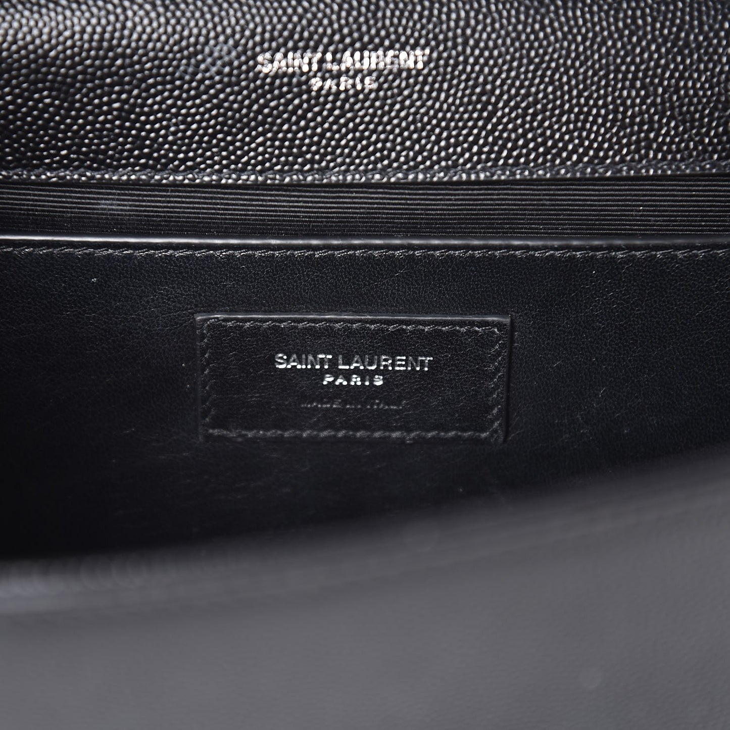 Grain De Poudre Medium Classic Monogram Kate Satchel Black