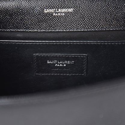 Saint Laurent Grain De Poudre Medium Classic Monogram Kate Satchel Black 7 of 8