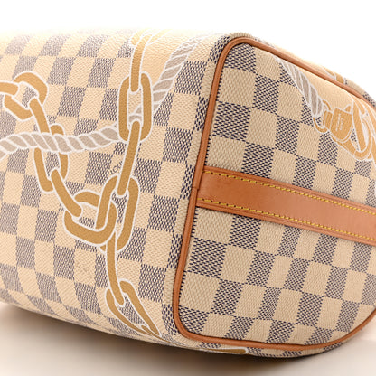 Louis Vuitton Damier Azur Nautical Speedy Bandouliere 25 10 of 11