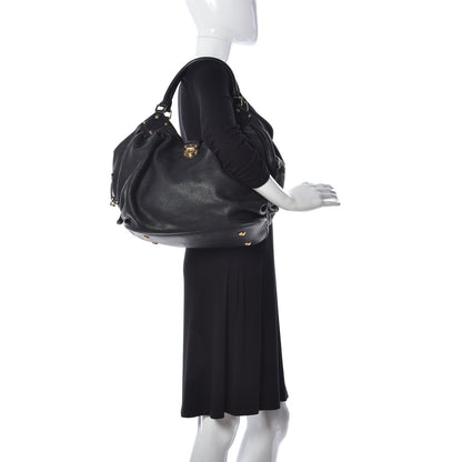 Louis Vuitton Mahina L Black 2 of 8