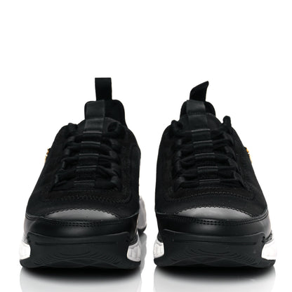 Chanel Velvet Calfskin Mixed Fibers CC Sneakers 36 Black 2 of 8