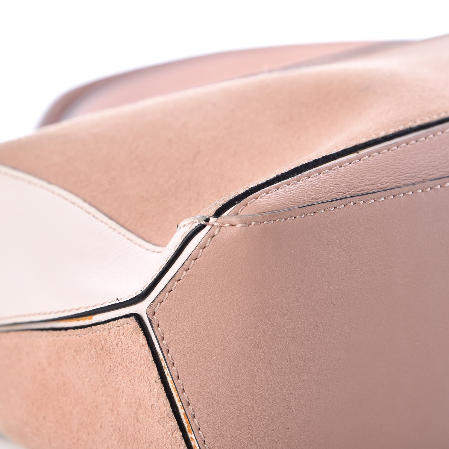 Loewe Calfskin Suede Small Puzzle Bag Blush 12 of 15