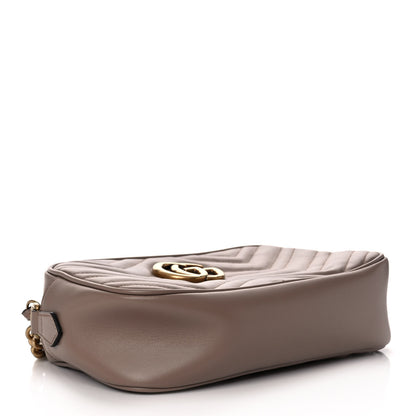 Gucci Calfskin Matelasse Small GG Marmont Chain Shoulder Bag Porcelain Rose 4 of 11