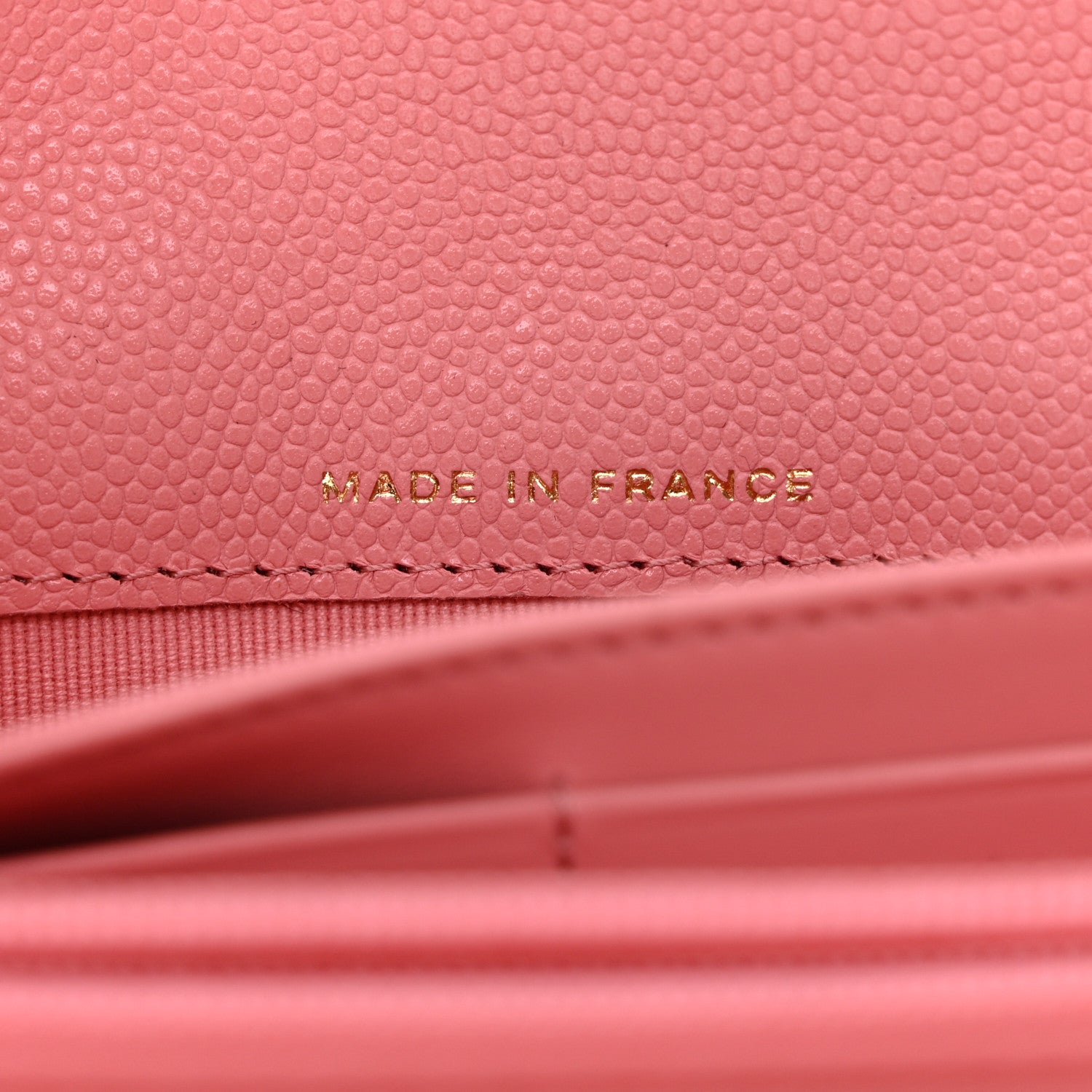 Chanel Caviar Quilted Large Gusset Flap Wallet Pink 7 of 8